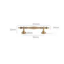 Load image into Gallery viewer, 3", 3.78", 5", 6.3" Aged Brass & Antique Bronze Kitchen Handles | Unique Cabinet & Wardrobe Pulls, Drawer & Cupboard Knobs, Hardware