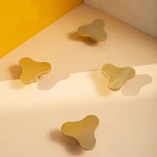 Load image into Gallery viewer, Light Luxury Original Gold Brass Pull Handles, Unique Hardware for Cabinets, Wardrobes and Tatami Drawers