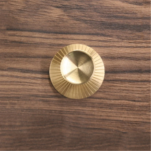 Load image into Gallery viewer, Gold Brass Drawer & Dresser Knobs with Back Plate | Kitchen & Cabinet Pulls, Door Knob Decor, Furniture Hardware