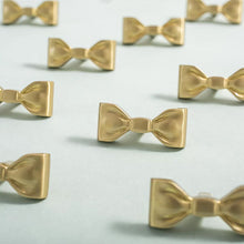 Load image into Gallery viewer, French Light Luxury Gold Brass Bowknot Knobs, Original Unique Small Handles for Wardrobes and Cabinets
