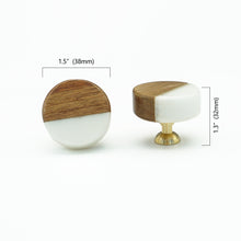Load image into Gallery viewer, Nordic Modern Minimalist Wood & Marble Knobs & Handles | Door, Cabinet & Furniture Hardware