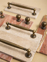 Load image into Gallery viewer, Vintage Look Solid Brass & Antique Bronze Knobs, Pulls & Handles | Cabinet, Kitchen, Drawer & Dresser Hardware