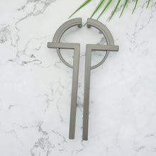 Load image into Gallery viewer, 5" (128mm) Brushed Nickel Symmetrical Pulls, Knobs & Handles | Cabinet, Dresser, Drawer & Kitchen Hardware