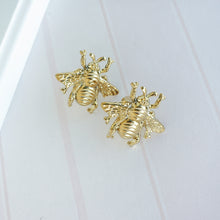 Load image into Gallery viewer, Gold Brass Bee Knobs | Drawer Pulls for Dresser, Kitchen Cabinet & Door | Decorative Furniture Hardware