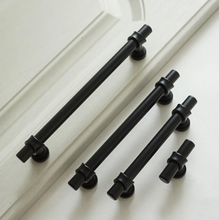 Load image into Gallery viewer, 3.78"(96mm)-12.6"(320mm) Black Pulls & Handles | Cabinet, Dresser, Drawer, Closet, Kitchen & Cupboard Hardware
