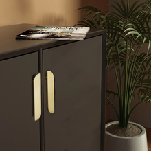 Load image into Gallery viewer, 3.78", 5.0", 8.8" Solid Brass Drawer Handles | Modern Kitchen & Cupboard Pulls, Dresser, Cabinet & Wardrobe Knobs