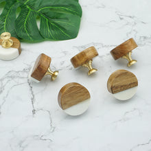 Load image into Gallery viewer, Nordic Modern Minimalist Wood & Marble Knobs & Handles | Door, Cabinet & Furniture Hardware