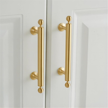 Load image into Gallery viewer, 3.78", 5", 6.3", 8.8" Solid Brass Ball Drawer Pulls & Knobs | Gold Kitchen Handles, Cabinet & Door Knobs, Kitchen Hardware