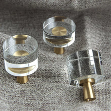 Load image into Gallery viewer, Clear Crystal Cabinet Knobs - Glass Drawer Pulls with Screws