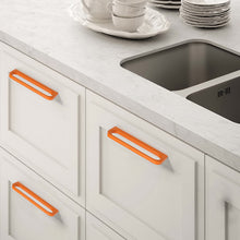 Load image into Gallery viewer, 3.78"-12.6" Orange Hollow Knobs, Pulls & Handles | Drawer, Kitchen, Dresser & Cabinet Door Hardware