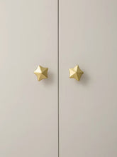 Load image into Gallery viewer, Cute Star Cloud Brass Single Hole Knobs, Original Small Handles for Children’s Drawers and Wardrobes