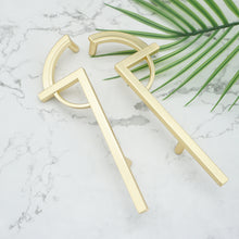 Load image into Gallery viewer, 5" (128mm) Brushed Nickel Symmetrical Pulls, Knobs & Handles | Cabinet, Dresser, Drawer & Kitchen Hardware