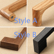 Load image into Gallery viewer, 3"-7.55" Black Oak & Walnut Wood Knobs, Pulls & Handles | Kitchen, Cabinet, Drawer, Cupboard & Dresser Hardware