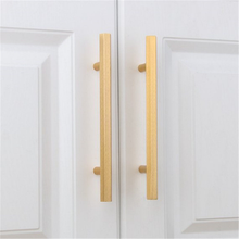 Load image into Gallery viewer, 3.78", 5", 6.3", 7.55" (96mm, 128mm, 160mm, 192mm) Brass Black Hexagon Pulls | Modern Kitchen Cabinet Door Handles, Dresser & Drawer Knobs