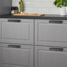 Load image into Gallery viewer, Bling Glass & Crystal Drawer Knobs | Silver Chrome Clear Dresser Handles |Furniture Hardware