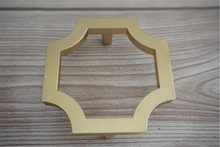 Load image into Gallery viewer, 1.1", 2.5" (28, 64mm) Brushed Gold Brass Drop Pulls | Dresser & Drawer Knobs, Cabinet Door Handles, Hardware