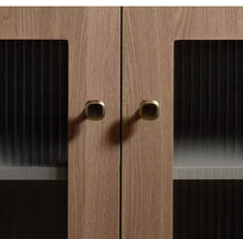 Load image into Gallery viewer, French Silver Square Single‑Hole Brass Pulls, Modern Minimalist High‑End Mid‑Century Handles for Kitchen, Cabinet and Wardrobe Doors