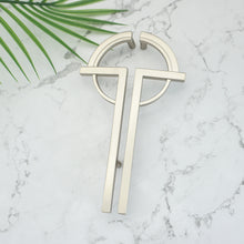 Load image into Gallery viewer, 5" (128mm) Brushed Nickel Symmetrical Pulls, Knobs & Handles | Cabinet, Dresser, Drawer & Kitchen Hardware