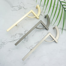 Load image into Gallery viewer, 5" (128mm) Brushed Nickel Symmetrical Pulls, Knobs & Handles | Cabinet, Dresser, Drawer & Kitchen Hardware