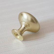 Load image into Gallery viewer, 3" (76mm) Brushed Brass Gold Cup Bin Shell Knobs, Pulls & Handles | Dresser, Drawer, Cupboard & Kitchen Cabinet Hardware