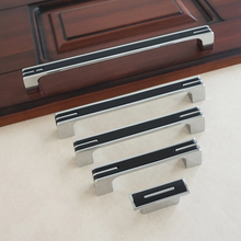 Load image into Gallery viewer, Chrome, Black & White Cabinet Handles | Drawer & Kitchen Cupboard Pulls, Dresser Knobs, Closet & Wardrobe Hardware