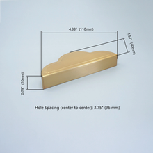 Load image into Gallery viewer, 3.78" Champagne Gold Cabinet Door Handles | Dresser & Drawer Knobs, Kitchen Cupboard & Closet Wardrobe Pulls, Hardware