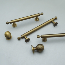 Load image into Gallery viewer, Antique Bronze Cabinet Pulls & Knobs | Retro Drawer Pulls, Wardrobe & Dresser Knobs, Kitchen Handles & Door Pulls