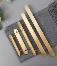 Load image into Gallery viewer, 3.0", 3.78", 5.0", 6.3" (160mm) Solid Brass Cabinet Pulls | Drawer & Kitchen Cupboard Handles, Dresser & Wardrobe Knobs, Pulls