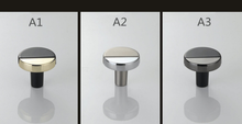 Load image into Gallery viewer, Round Black, White & Gold Knobs, Pulls & Handles | Drawer, Dresser, Kitchen, Cabinet, Door & Cupboard Decor Hardwar
