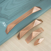 Load image into Gallery viewer, 1.25"-7.55" Modern Brushed Copper Pulls, Knobs & Handles | Kitchen, Cabinet, Dresser & Drawer Hardware
