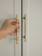 Load image into Gallery viewer, French Vintage Luxury Brass Long Pull Handles for Cabinets, Wardrobes and Drawers