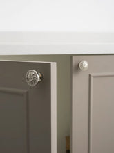 Load image into Gallery viewer, More Than Brass French Vintage Round Cabinet Knob, Exposed Mount Maximalist Nickel‑Plated Titanium Silver Small Drawer Pull
