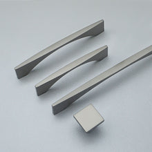 Load image into Gallery viewer, 3.75", 5", 7.55" Dark Gray & Matte Black Modern Drawer Pulls | Dresser Knobs, Kitchen Cabinet Handles & Hardware
