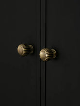 Load image into Gallery viewer, Vintage Hand‑Crafted Brass Cabinet Knob, Antique Bronze Round Single‑Hole Pull for Drawer & Cupboard