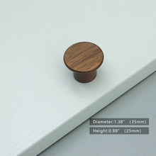 Load image into Gallery viewer, 3"-8.8" Walnut Wood Knobs, Pulls & Handles | Cabinet, Drawer, Cupboard & Dresser Hardware