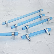 Load image into Gallery viewer, Blue Acrylic Knobs & Pulls | Customized Dresser, Cabinet Door & Bathroom Handles, Hardware