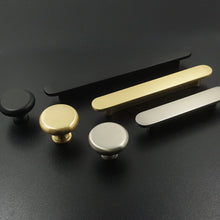 Load image into Gallery viewer, 2.5", 3.75", 5" & 7.55" Brushed Brass, Black & Nickel Drawer Pulls | Kitchen Cabinet Knobs & Closet Wardrobe Handles | Kitchen Hardware