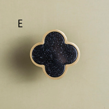 Load image into Gallery viewer, Nordic Simple Brass & Resin Cabinet Knobs | Shell Design Drawer & Door Knobs