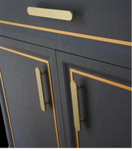 Load image into Gallery viewer, 3.0", 3.78", 5.0", 6.3" (160mm) Solid Brass Cabinet Pulls | Drawer & Kitchen Cupboard Handles, Dresser & Wardrobe Knobs, Pulls