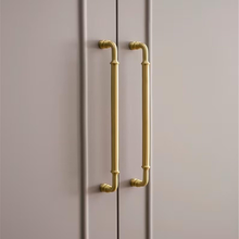 Load image into Gallery viewer, 5"-8.8" Brushed Brass Knobs, Pulls & Handles | Drawer, Cabinet, Kitchen & Dresser Hardware