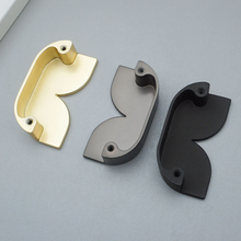 Load image into Gallery viewer, 2.5" Clover Brass Knobs | Black Gray & Gold Unique Dresser & Drawer Knobs, Kids Door Handles, Gift-Worthy Home Replacement Hardware