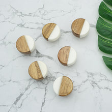 Load image into Gallery viewer, Nordic Modern Minimalist Wood & Marble Knobs & Handles | Door, Cabinet & Furniture Hardware