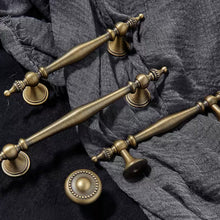 Load image into Gallery viewer, 3", 3.78", 5", 6.3" Aged Brass & Antique Bronze Kitchen Handles | Unique Cabinet & Wardrobe Pulls, Drawer & Cupboard Knobs, Hardware
