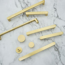 Load image into Gallery viewer, 3.78"-7.55" High Quality Solid Brass Knobs, Pulls & Handles | Kitchen, Cabinet, Drawer, Dresser & Wardrobe Hardware