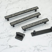 Load image into Gallery viewer, Bling Glass & Crystal Drawer Knobs | Silver Chrome Clear Dresser Handles |Furniture Hardware