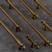 Load image into Gallery viewer, 3.78"-7.55" Art Decor T Bar Knobs, Pulls & Handles | Gold, Antique Bronze & Brass for Drawer, Dresser, Cabinet | Gift-Worthy Hardware