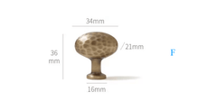 Load image into Gallery viewer, Italian Minimalist Hammered Brass Small Pulls Mid‑Century Retro Bronze Long Handles for Kitchen Wardrobe Drawer Cabinet