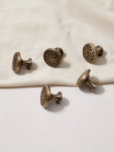 Load image into Gallery viewer, Carved Vintage Bronze Brass Pulls, Mid-Century French Minimalist High End Handles for Cabinets & Drawers