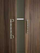 Load image into Gallery viewer, Mid-Century French Luxury Bamboo Shape Brass Cabinet Pulls, Rustproof Titanium Silver Double Hole Drawer Handles