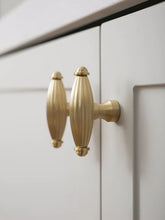 Load image into Gallery viewer, Modern Nordic Brass Surface Mount Pulls, European Style Small Handles for Kitchen Cabinets, Wardrobes & Drawers